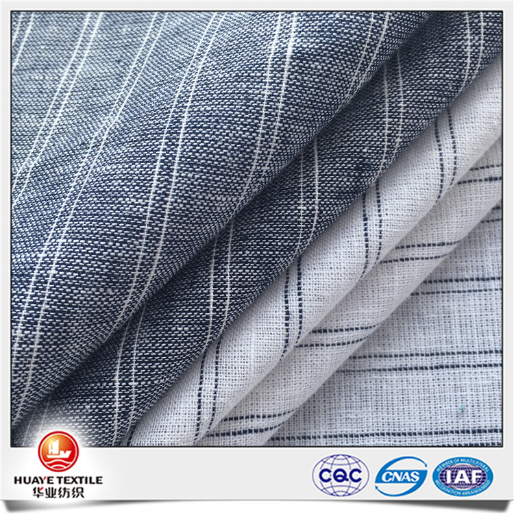 Wholesale linen cotton Yarn dyed fabric for fashion shirt