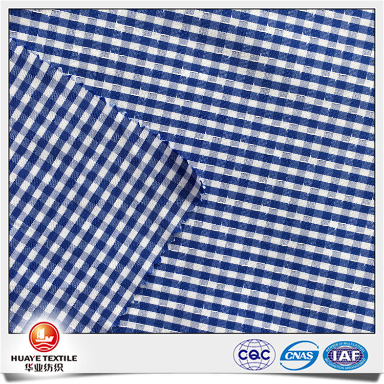 Yarn dyed check pattern 100% Cotton dobby fabric for shirt