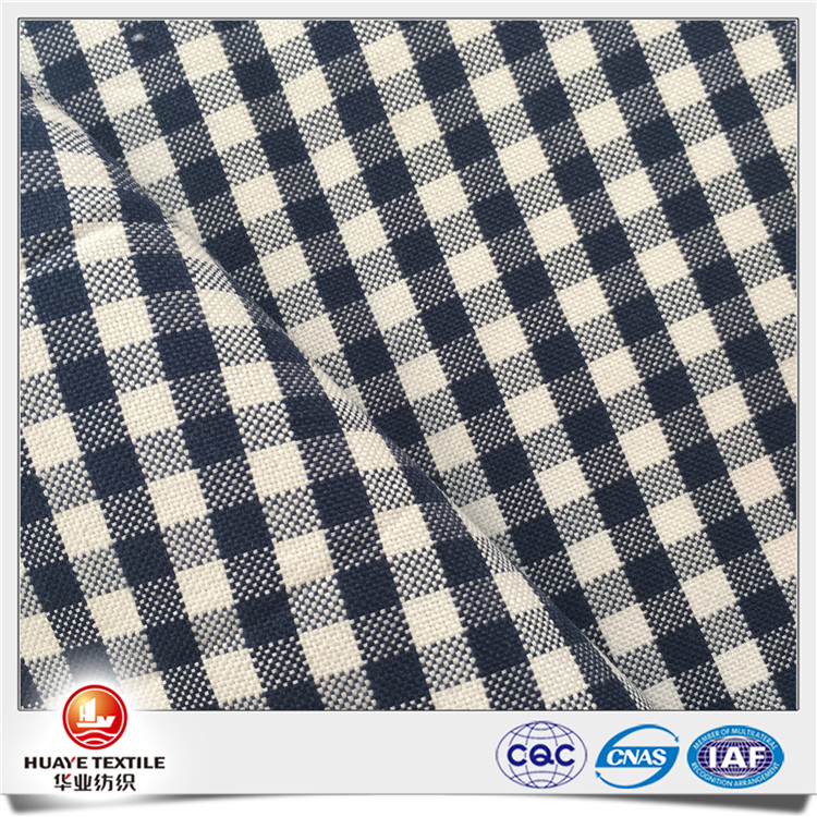 Yarn dyed 100 cotton plaid oxford shirt fabric