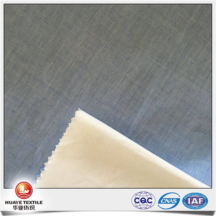 Yarn dyed quality 100 organic cotton fabric for fashion plain shirt