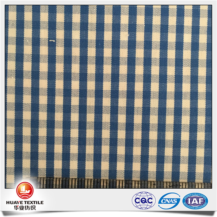 Yarn dyed 100 cotton shirt poplin check fabric