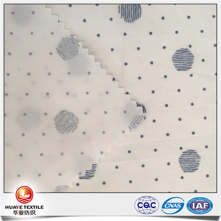  Yarn dyed beautiful 100% Cotton finger point print fabric for shirt