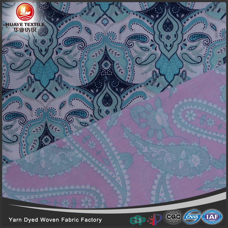 In Stock Yarn dyed wholesale quality 100 Cotton print fabric for shirt