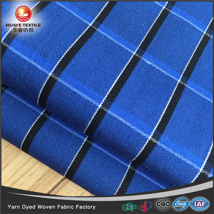 Yarn dyed 100 cotton mercerized poplin fabric