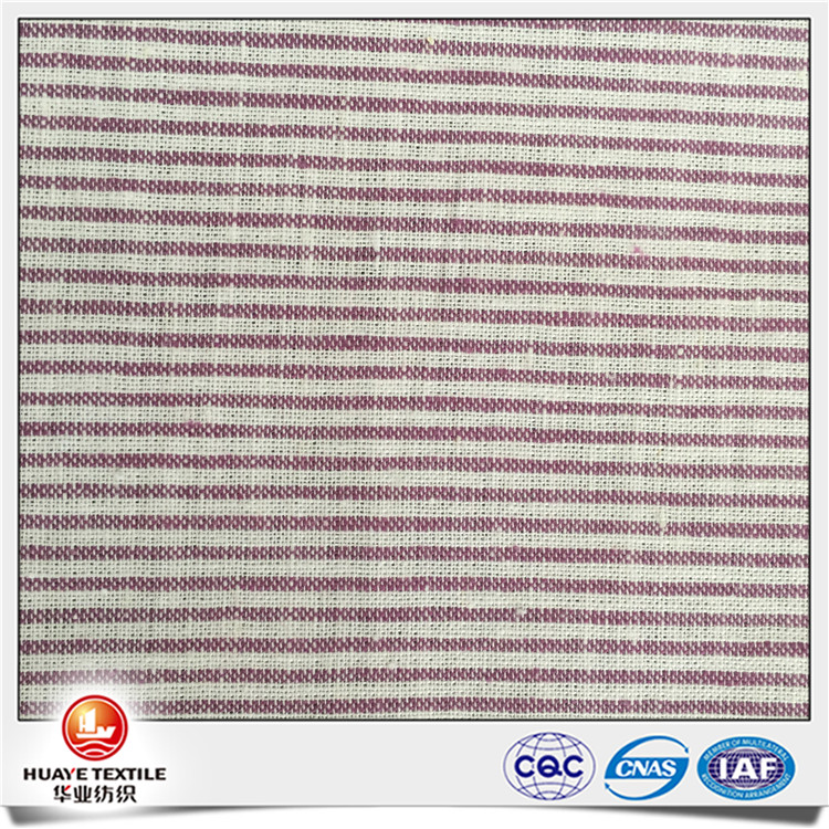 Yarn dyed linen cotton stripe shirt fabrics