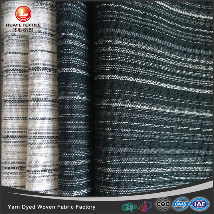 Yarn dyed TC crepe stripe shirting fabrics