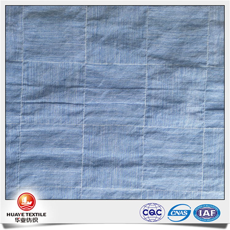 Yarn dyed cotton spandex crepe fabrics