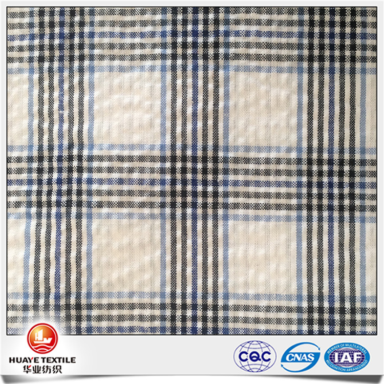  Yarn dyed TC Nylon check plaid poly cotton fabric for fashion shirt