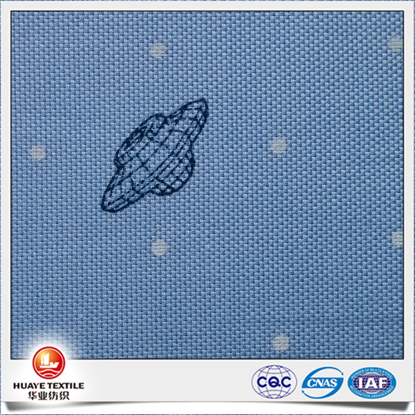 Yarn dyed cotton spacecraft printed oxford fabric