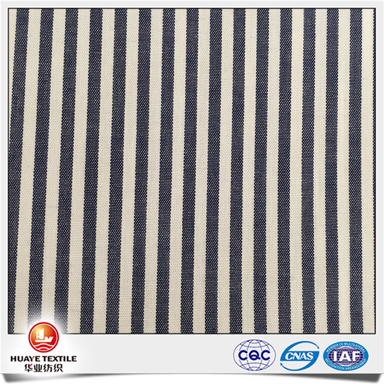 Yarn dyed 100 cotton stripe shirting fabric
