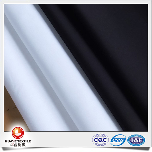 Cotton plain black white chambray fabric for shirt 