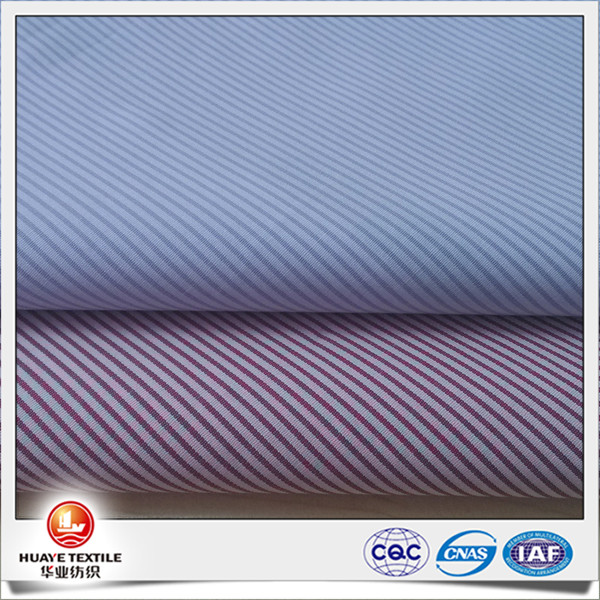 Yarn dyed spandex cotton shirting fabric