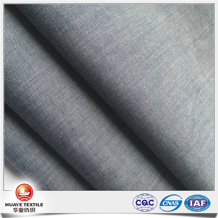 Yarn dyed 100 cotton chambray shirting fabrics