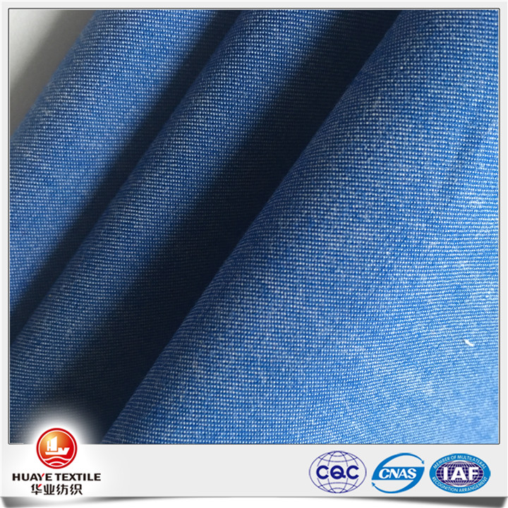 Yarn dyed cotton twill carbon peach chambray fabrics